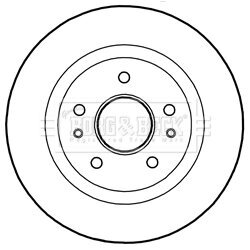 Brzdový kotúč BORG & BECK BBD5277