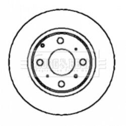Brzdový kotúč BORG & BECK BBD5868S