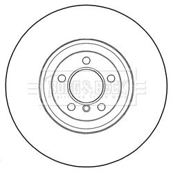 Brzdový kotúč BORG & BECK BBD6018S - obr. 1