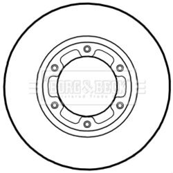 Brzdový kotúč BORG & BECK BBD6019S