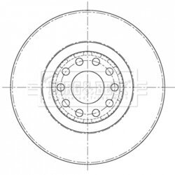 Brzdový kotúč BORG & BECK BBD6093S
