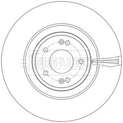 Brzdový kotúč BORG & BECK BBD6244S - obr. 1