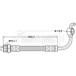 Brzdová hadica BORG & BECK BBH6808