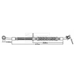 Brzdová hadica BORG & BECK BBH8136