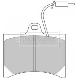 Sada brzdových platničiek kotúčovej brzdy BORG & BECK BBP1045