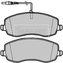 Sada brzdových platničiek kotúčovej brzdy BORG & BECK BBP2105 - obr. 1