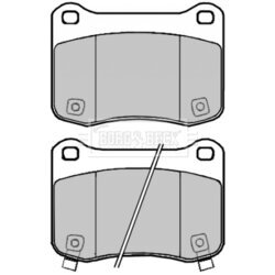 Sada brzdových platničiek kotúčovej brzdy BORG & BECK BBP2295