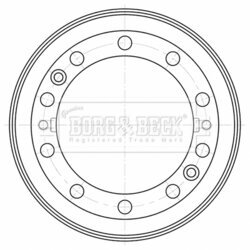 Brzdový bubon BORG & BECK BBR32575