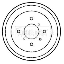 Brzdový bubon BORG & BECK BBR7146