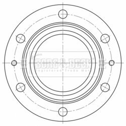 Brzdový kotúč BORG & BECK BBD32592