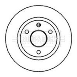 Brzdový kotúč BORG & BECK BBD4004