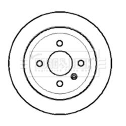 Brzdový kotúč BORG & BECK BBD4187