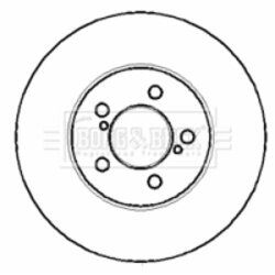 Brzdový kotúč BORG & BECK BBD4322