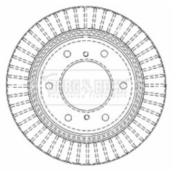 Brzdový kotúč BORG & BECK BBD4480