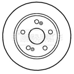 Brzdový kotúč BORG & BECK BBD4643