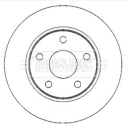 Brzdový kotúč BORG & BECK BBD4768