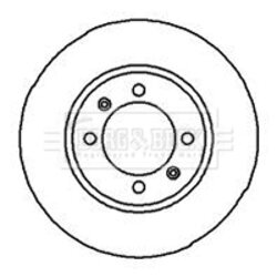 Brzdový kotúč BORG & BECK BBD4849