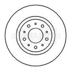 Brzdový kotúč BORG & BECK BBD5051