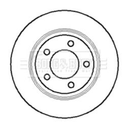 Brzdový kotúč BORG & BECK BBD5117