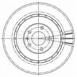 Brzdový kotúč BORG & BECK BBD5514