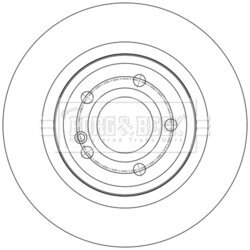 Brzdový kotúč BORG & BECK BBD5618 - obr. 1