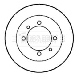Brzdový kotúč BORG & BECK BBD5731S