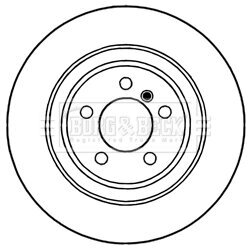 Brzdový kotúč BORG & BECK BBD5997S - obr. 1