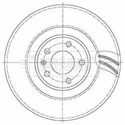 Brzdový kotúč BORG & BECK BBD6147S