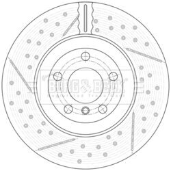 Brzdový kotúč BORG & BECK BBD6171S - obr. 1
