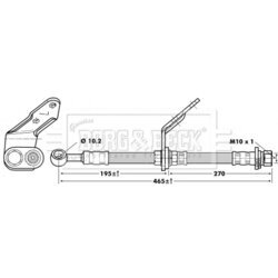 Brzdová hadica BORG & BECK BBH6741