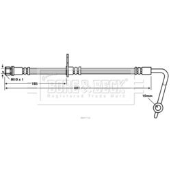 Brzdová hadica BORG & BECK BBH7716