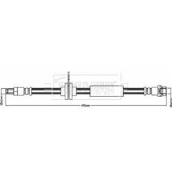 Brzdová hadica BORG & BECK BBH7955