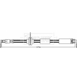 Brzdová hadica BORG & BECK BBH8105