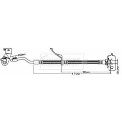 Brzdová hadica BORG & BECK BBH8647