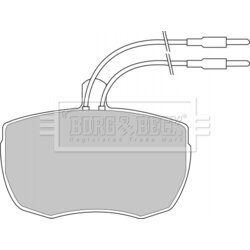 Sada brzdových platničiek kotúčovej brzdy BORG & BECK BBP1024
