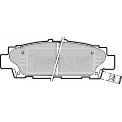 Sada brzdových platničiek kotúčovej brzdy BORG & BECK BBP1350