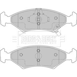 Sada brzdových platničiek kotúčovej brzdy BORG & BECK BBP1865
