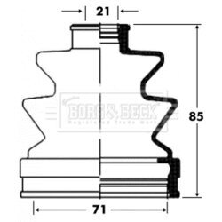Manžeta hnacieho hriadeľa - opravná sada BORG & BECK BCB2847