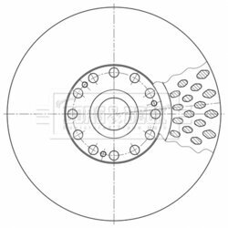 Brzdový kotúč BORG & BECK BBD32629