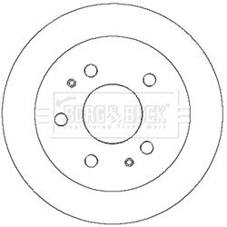 Brzdový kotúč BORG & BECK BBD4146