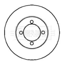 Brzdový kotúč BORG & BECK BBD4177