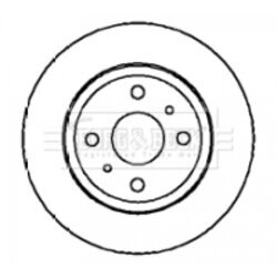 Brzdový kotúč BORG & BECK BBD4210