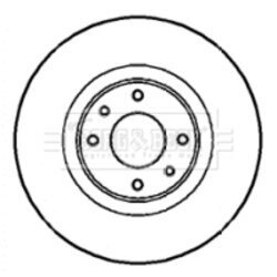 Brzdový kotúč BORG & BECK BBD4306