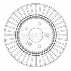 Brzdový kotúč BORG & BECK BBD4493