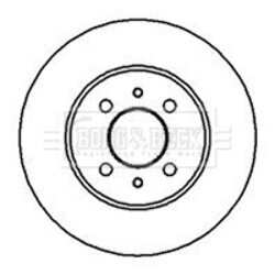 Brzdový kotúč BORG & BECK BBD4597