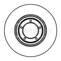 Brzdový kotúč BORG & BECK BBD4632