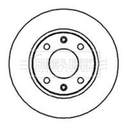 Brzdový kotúč BORG & BECK BBD4838