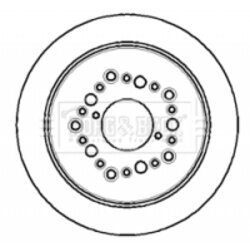 Brzdový kotúč BORG & BECK BBD4992