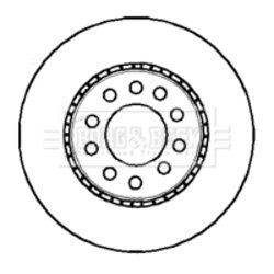 Brzdový kotúč BORG & BECK BBD5049