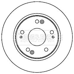 Brzdový kotúč BORG & BECK BBD5202